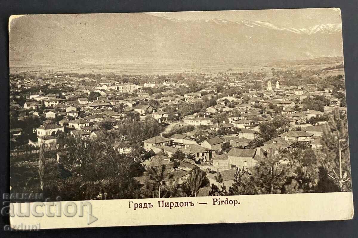 2971 Regatul Bulgariei, vedere asupra orașului Pirdop, 1914.