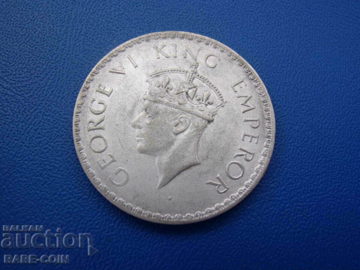 RS(51) Индия  1 Рупия 1940  UNC  Rare с цена € 20.45 | 40.00 лв.