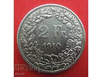 2 Franci 1910 B Elveția Argint