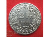 2 Francs 1913 B Switzerland Silver