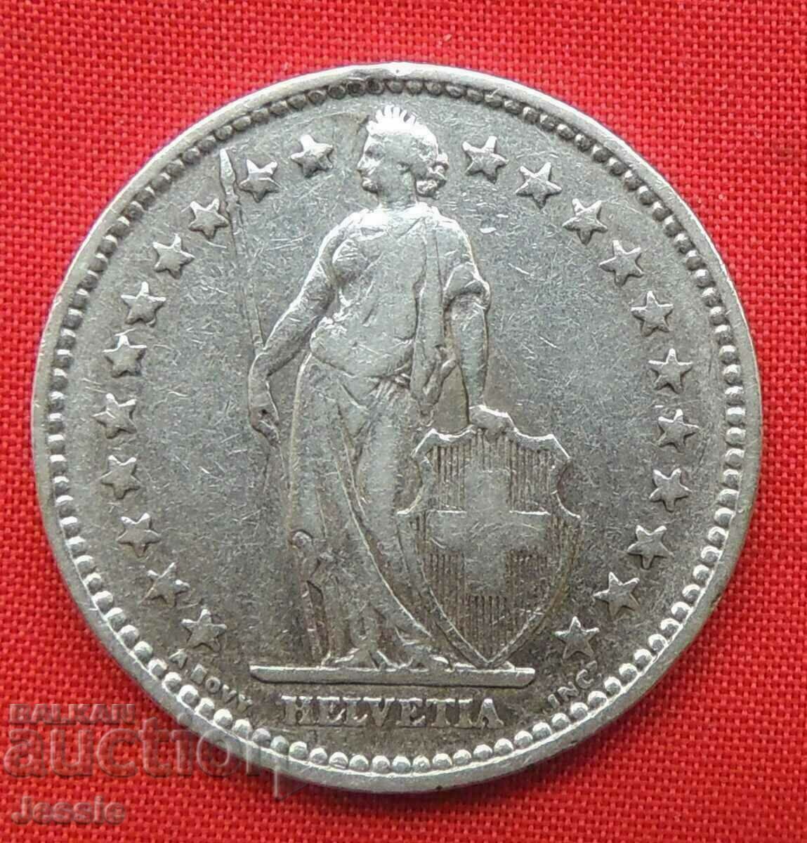 2 Franci 1914 B Elveția Argint cu preț € 20.84 | 40.76 BGN