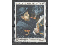 1991. Monaco. 150 years since the birth of Auguste Renoir.