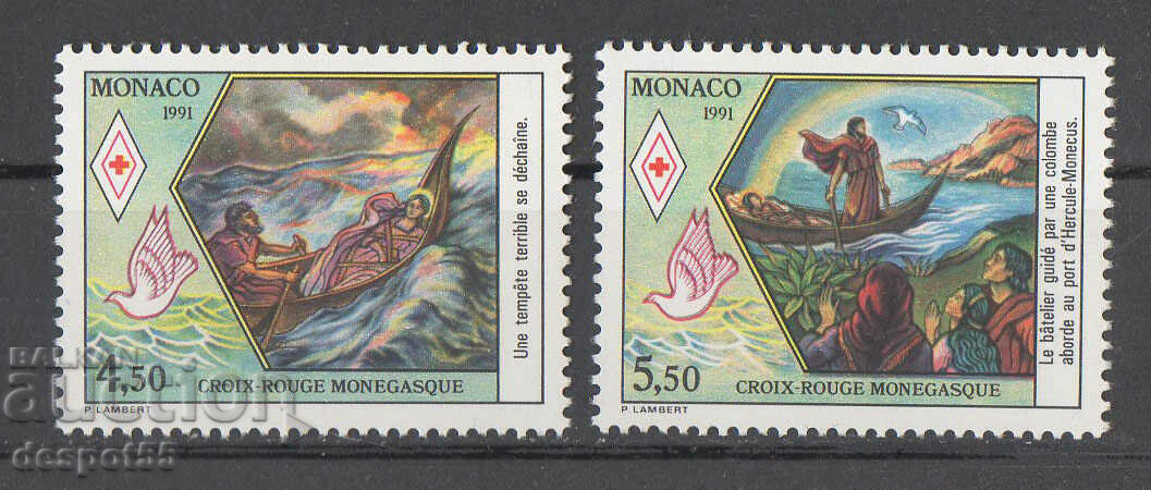 1991. Monaco. Red Cross of Monaco - St. A pilgrim.