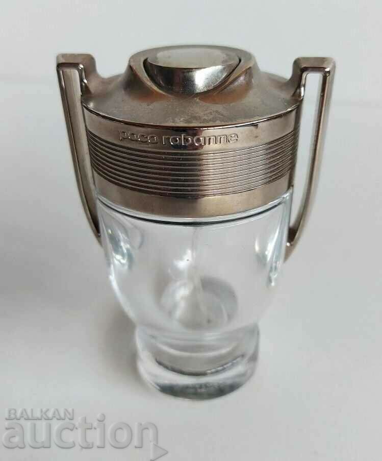 Auction  PACO RABANNE INVICTUS PERFUME GLASS BOTTLE EMPTY