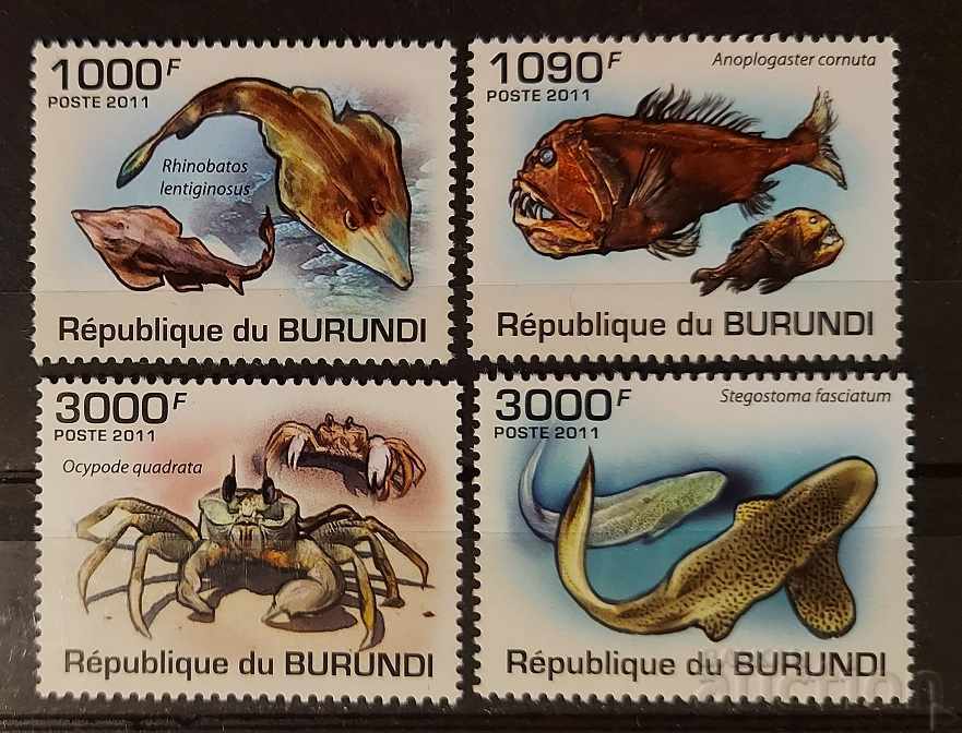 Burundi 2011 Faună / Animale / Pești 8 € MNH