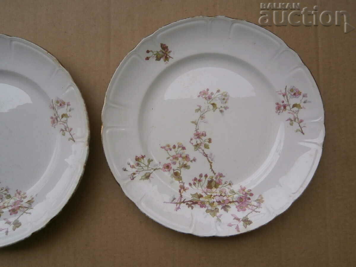 Delivery of two antique porcelain wall plates 1916 Delivery of two antique porcelain wall plates 1916