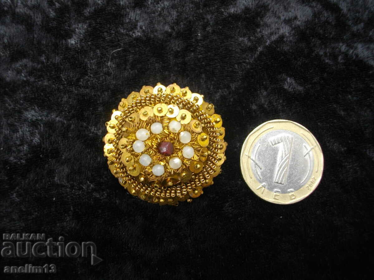 СТАРА РЪЧНО ПРАВЕНА БРОШКА - 7 СТАРА РЪЧНО ПРАВЕНА БРОШКА - 7