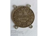 1/2 Gulden Bavaria 1864 Argint Germania
