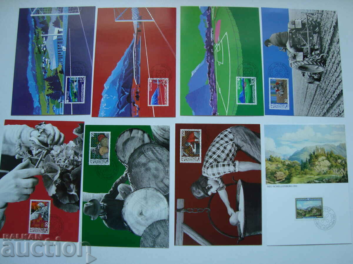 Аукцион Карти максимум 25 бр. Лихтенщайн 1982