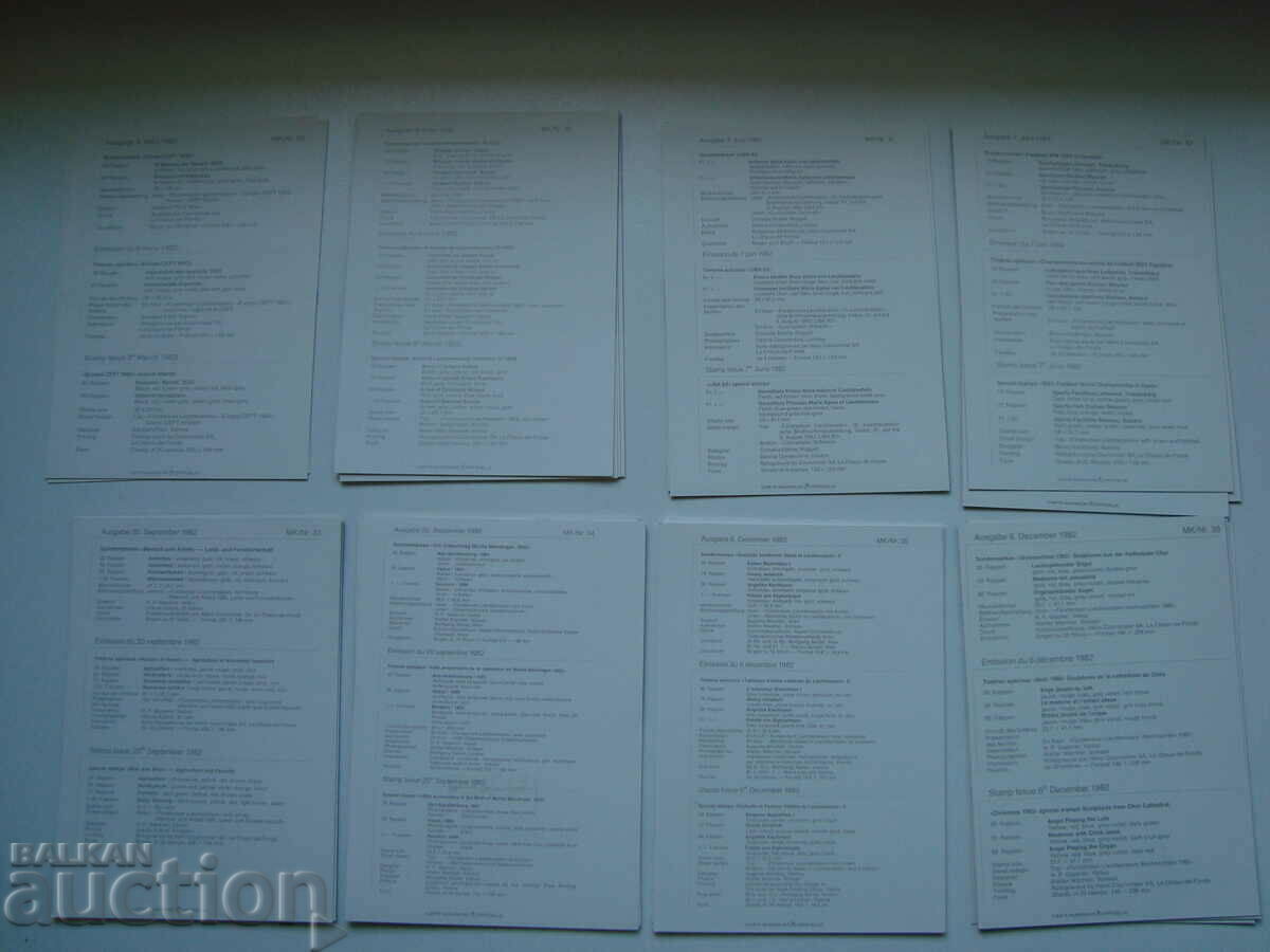 Карти максимум 25 бр. Лихтенщайн 1982 - 5