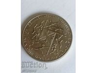 1 долар Нова Зеландия 1974 г. Голяма никел