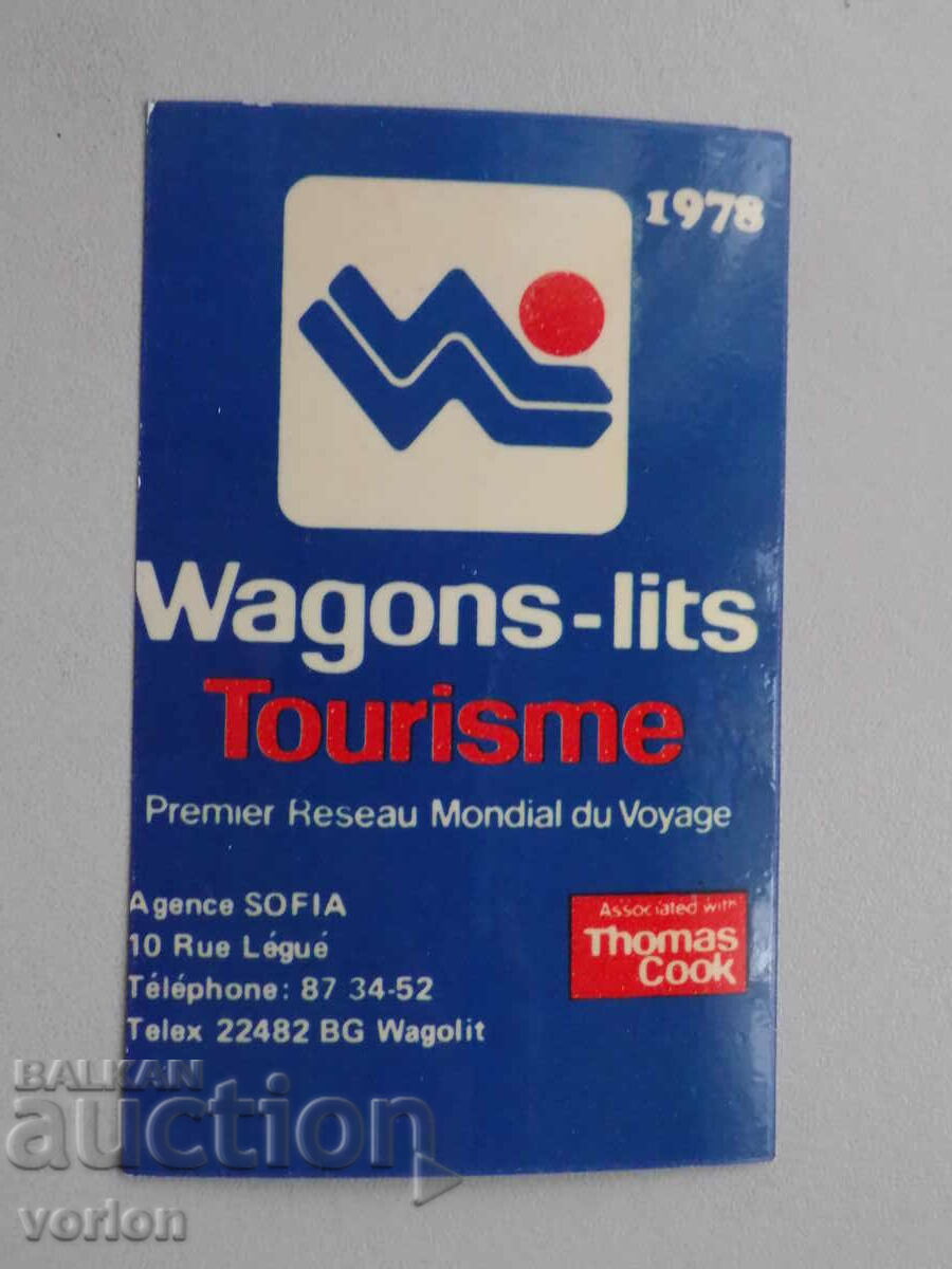 Календарче: Wagon-lits Tourisme – 1978 г.