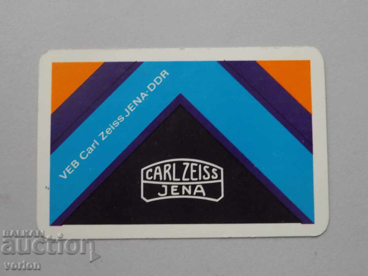 Календарче: Carl Zeiss Jena – ГДР – 1975 г.