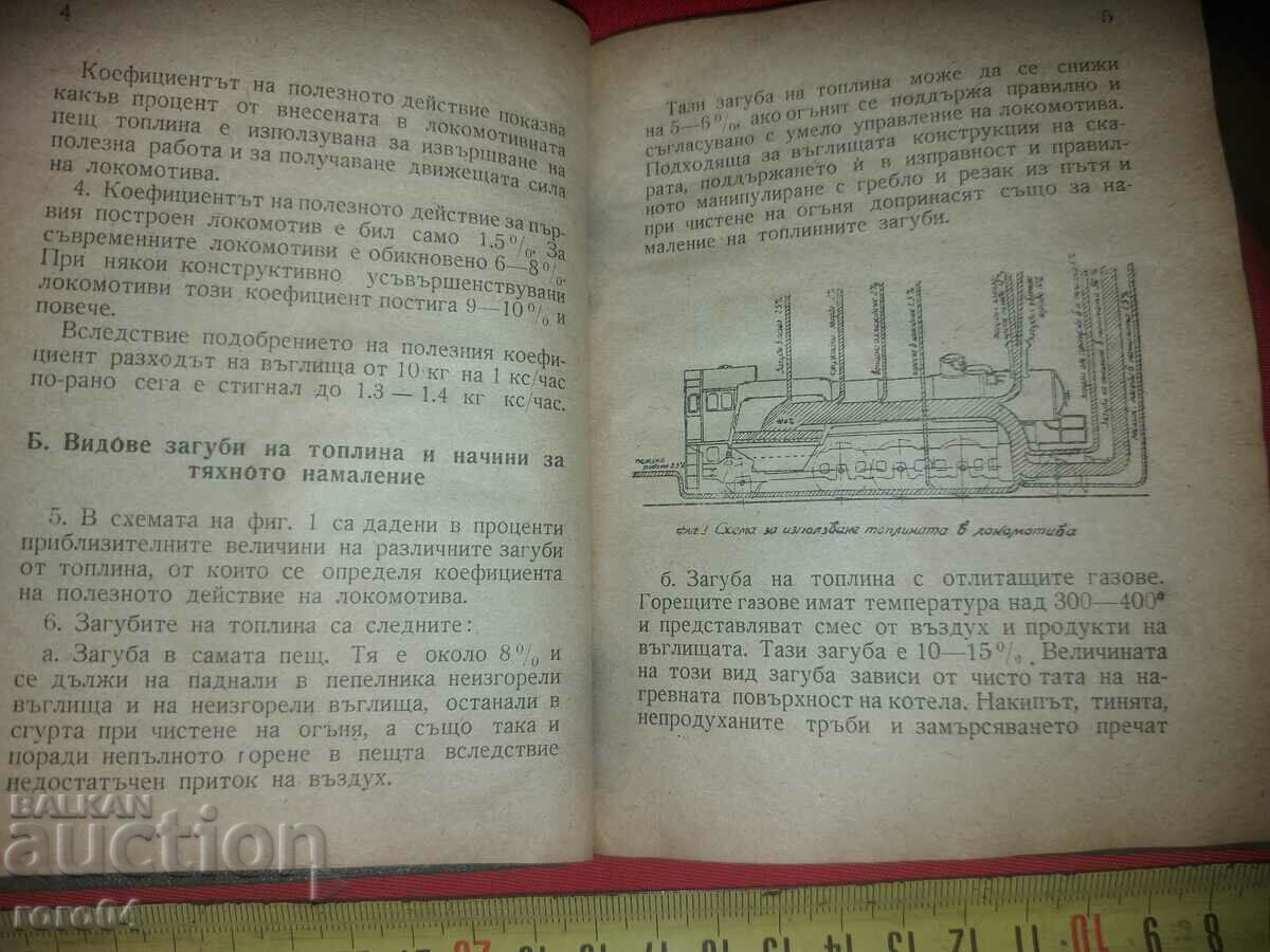Auction  INSTRUCTION FOR HEATING THE LOCOMOTIVES - BDZ