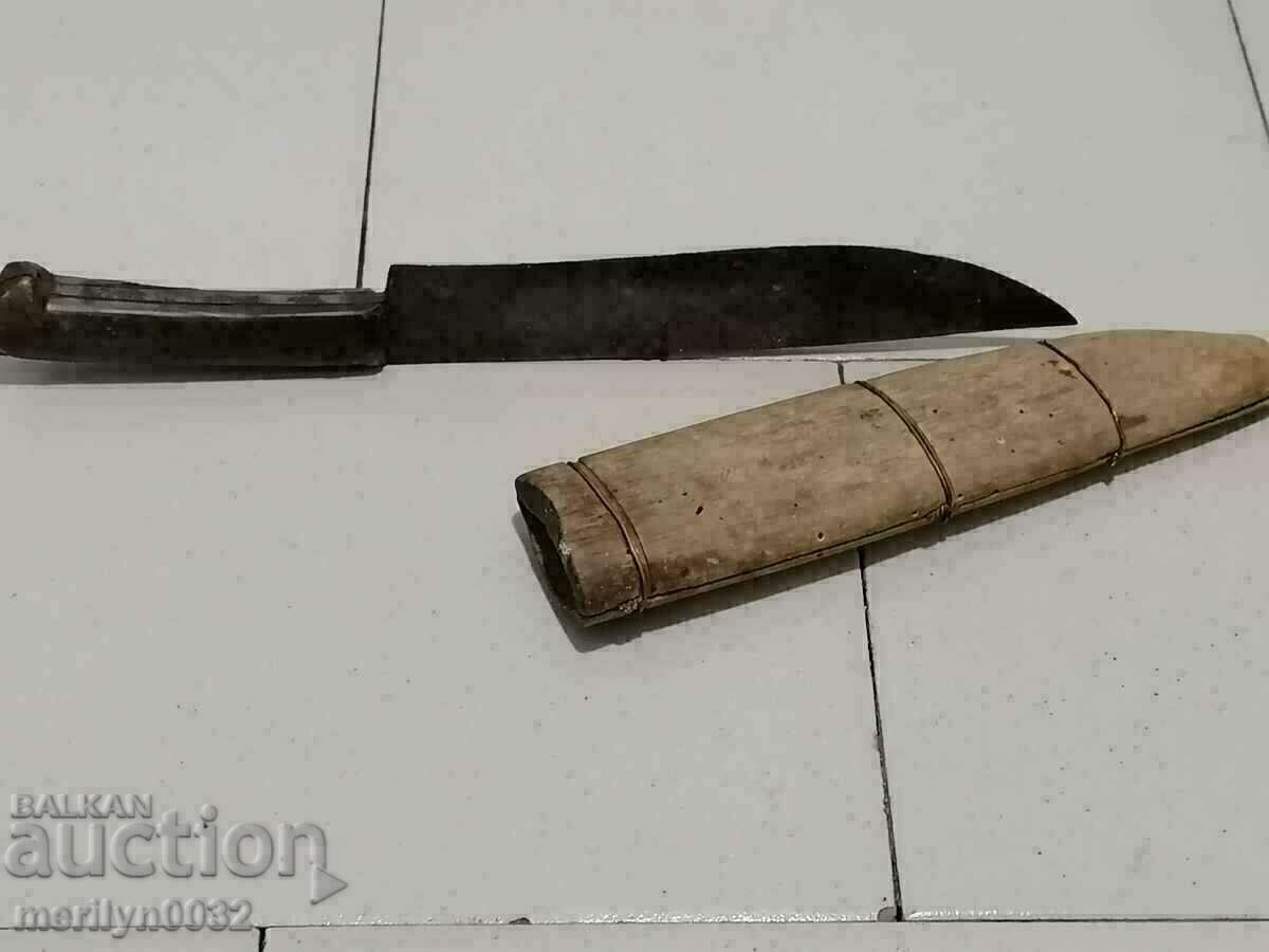 Old hand-forged knife chereni buffalo horn karakulak blade - 5 Old hand-forged knife chereni buffalo horn karakulak blade - 5