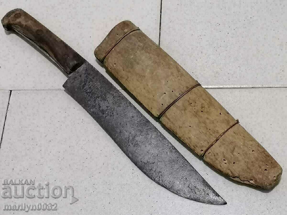 Old hand-forged knife chereni buffalo horn karakulak blade - 6 Old hand-forged knife chereni buffalo horn karakulak blade - 6