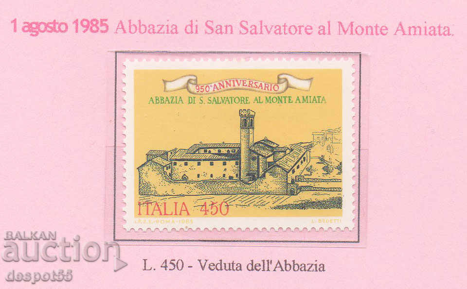 1985. Italia. Abbazia San Salvatore.