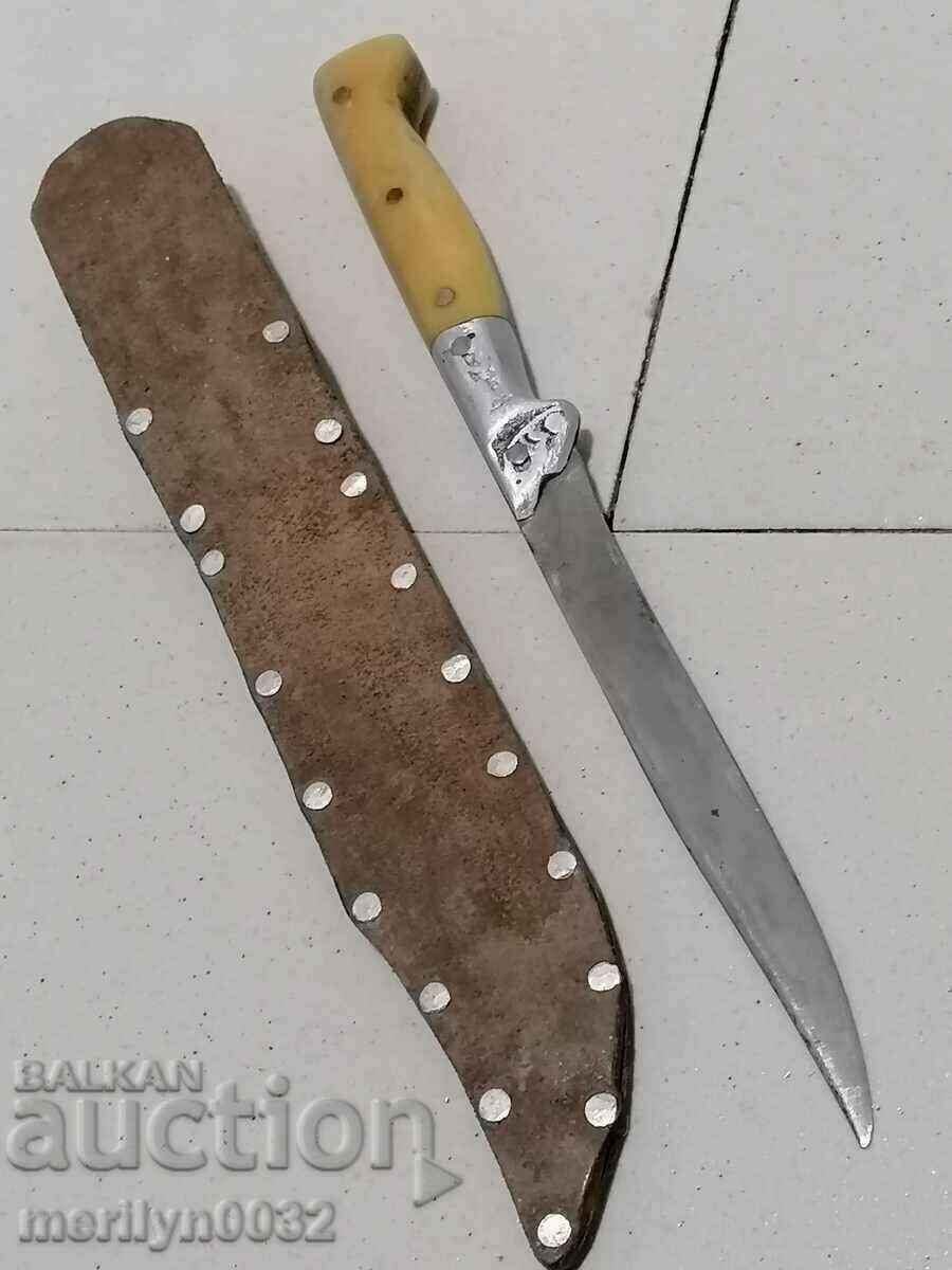 Old knife leather kaniya chireni kokol akulak karakulak with price 139.00 BGN | € 71.07