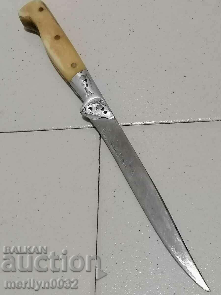 Auction  Old knife leather kaniya chireni kokol akulak karakulak