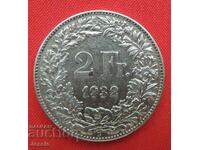 2 Франка 1932 B Швейцария сребро