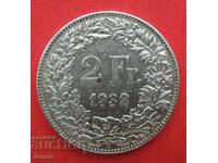 2 Франка 1932 B Швейцария сребро