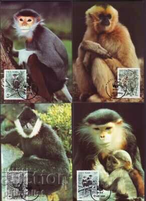 Vietnam 1987 - Maxim 4 cărți - WWF