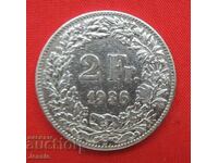 2 Francs 1936 B SWITZERLAND silver