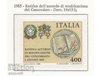 1985. Italia. Ratificarea Noului Concordat cu Vaticanul.