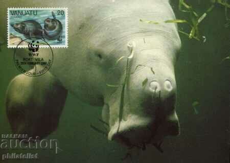 Auction Vanuatu 1988 - 4 cards Maximum - WWF Auction Vanuatu 1988 - 4 cards Maximum - WWF