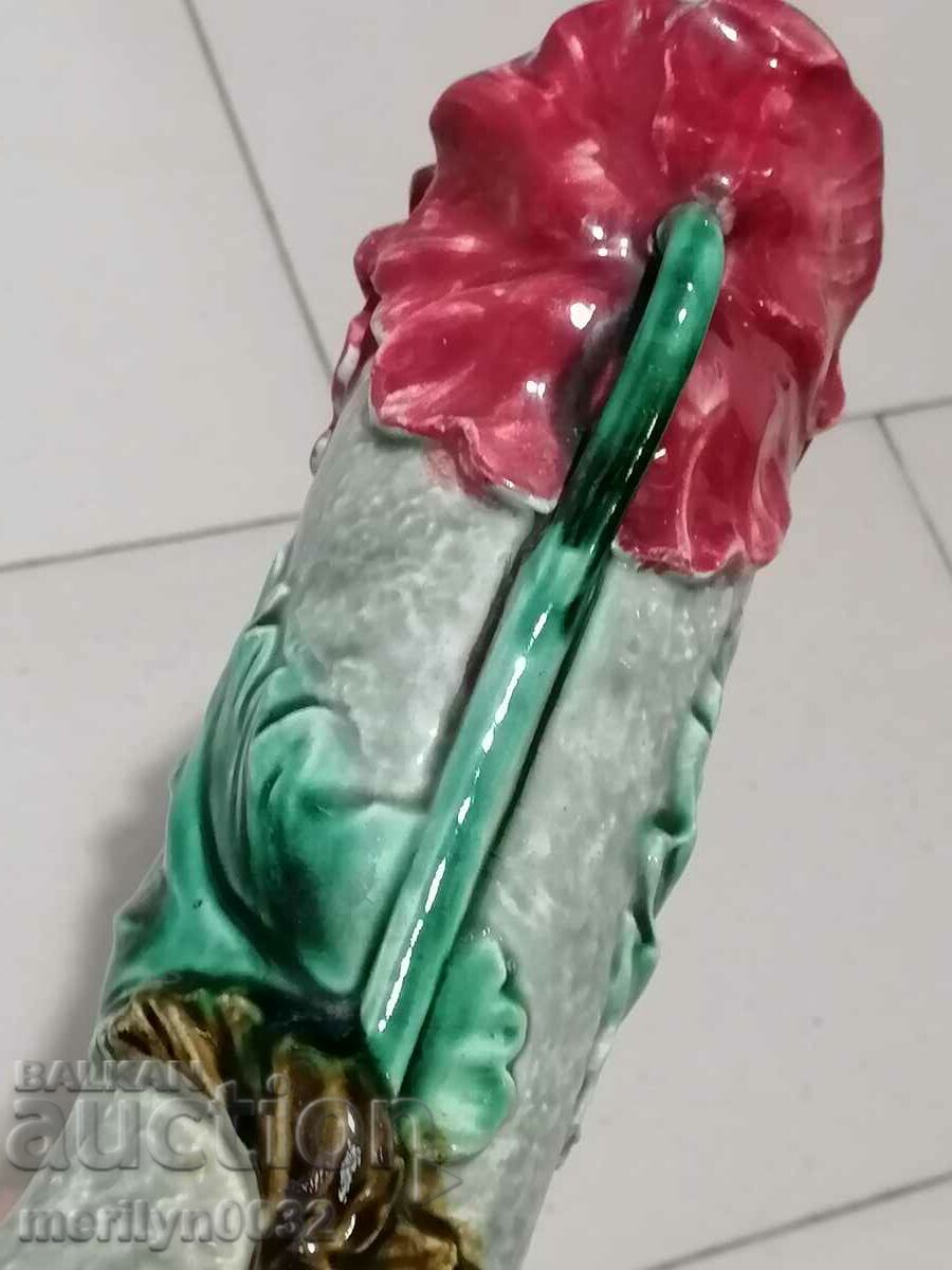 mazholika vechi, porțelan fin, vaza elegant - 6