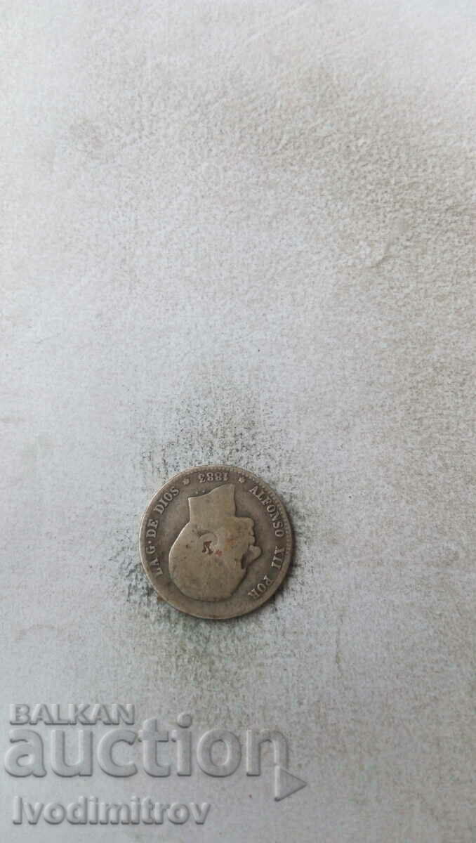 Spania 1 peseta 1883 Argint cu preț 28.65 BGN | € 14.65 Spania 1 peseta 1883 Argint cu preț 28.65 BGN | € 14.65