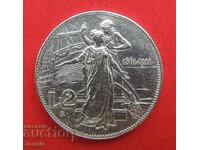 2 Lire 1911 R Italia Argint