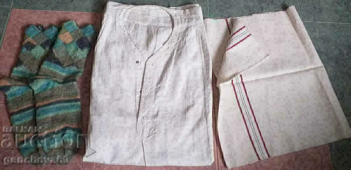 Authentic men's fringed shirt, socks, towel - 6 Authentic men's fringed shirt, socks, towel - 6