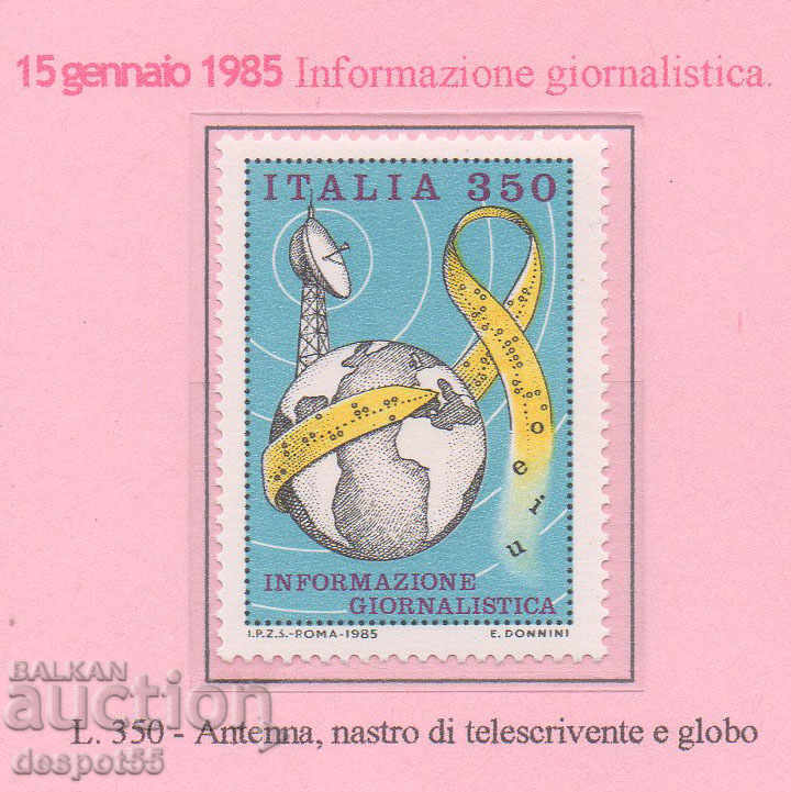 1985. Ιταλία. Δημοσιογραφικές πληροφορίες.