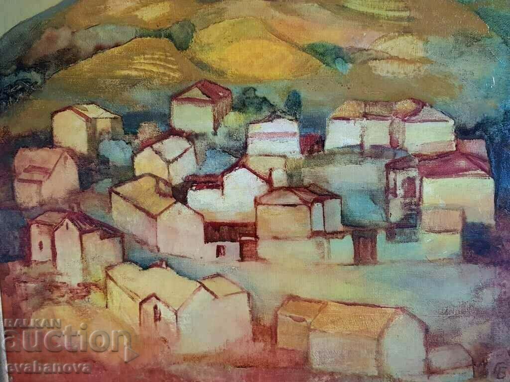 Auction Georgi Borisov Sunny day beautiful large oil painting Auction Georgi Borisov Sunny day beautiful large oil painting