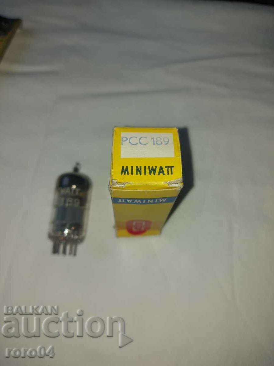 Livrarea LAMPĂ RADIO MINIWATT PCC 189 - NOU