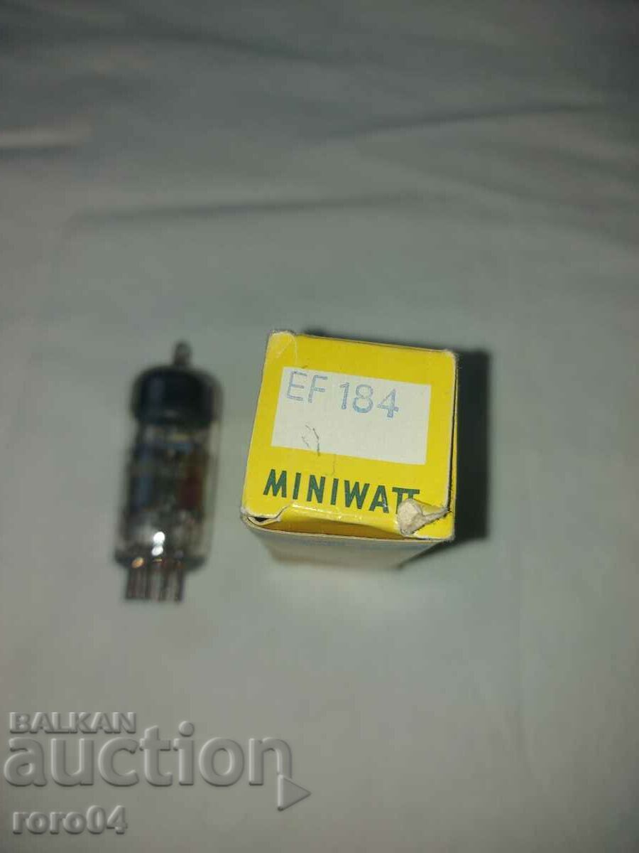 Παράδοση ΛΑΜΠΑ ΡΑΔΙΟΦΩΝΟΥ MINIWATT EF 184 - ΚΑΙΝΟΥΡΓΙΟ