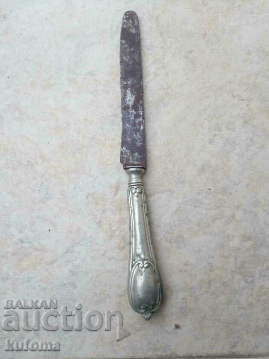 Παλιό αγγλικό μαχαίρι με ασημένια λαβή