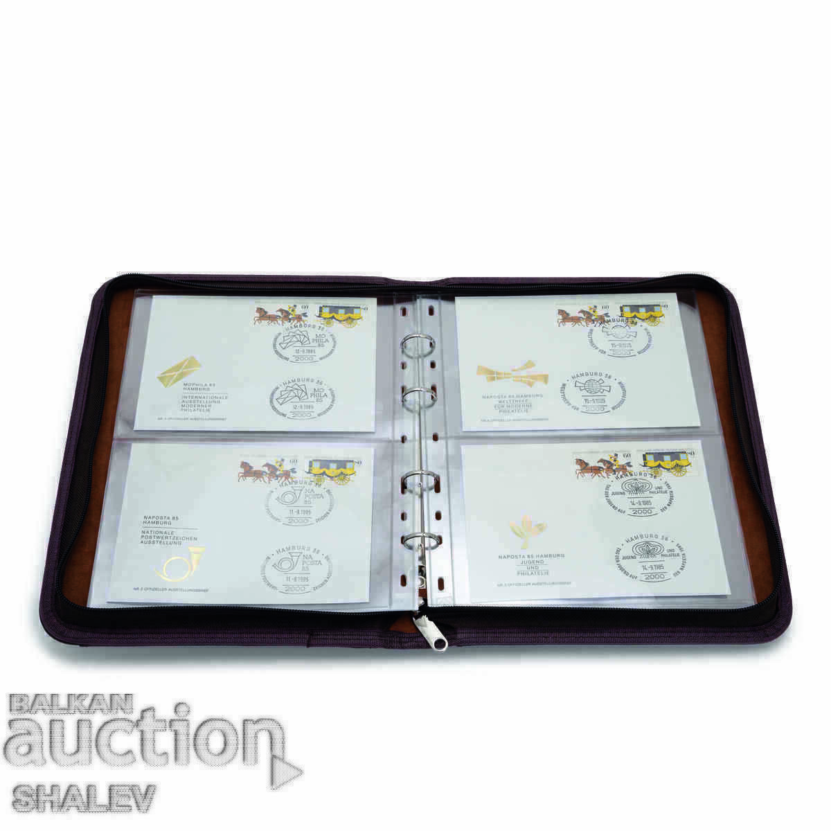 Album de piele OPTIMA cu fermoar KURT - Leuchtturm, Germania / 2499. - 7