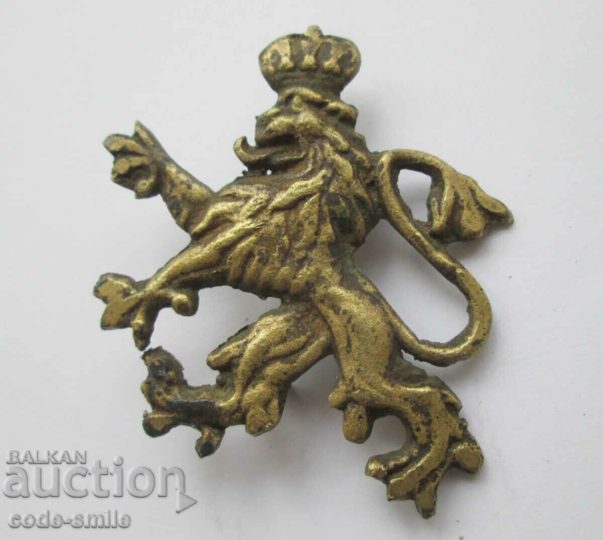 Стара кокарда лъв лъвче зa калпак Княжество България