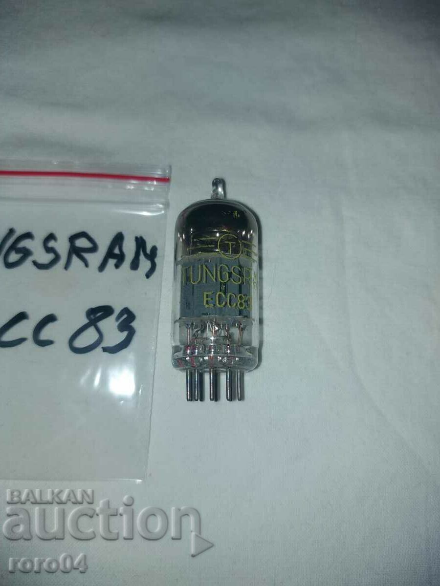 TUNGSRAM ECC 83 RADIO LAMP - NEW with price 49.99 BGN | € 25.56 TUNGSRAM ECC 83 RADIO LAMP - NEW with price 49.99 BGN | € 25.56