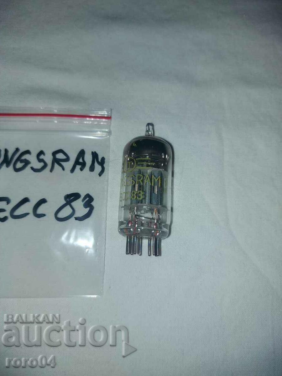 Auction TUNGSRAM ECC 83 RADIO LAMP - NEW Auction TUNGSRAM ECC 83 RADIO LAMP - NEW