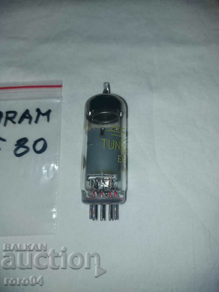 RADIO LAMP TUNGSRAM EF 80 - NEW with price 5.39 BGN | € 2.76