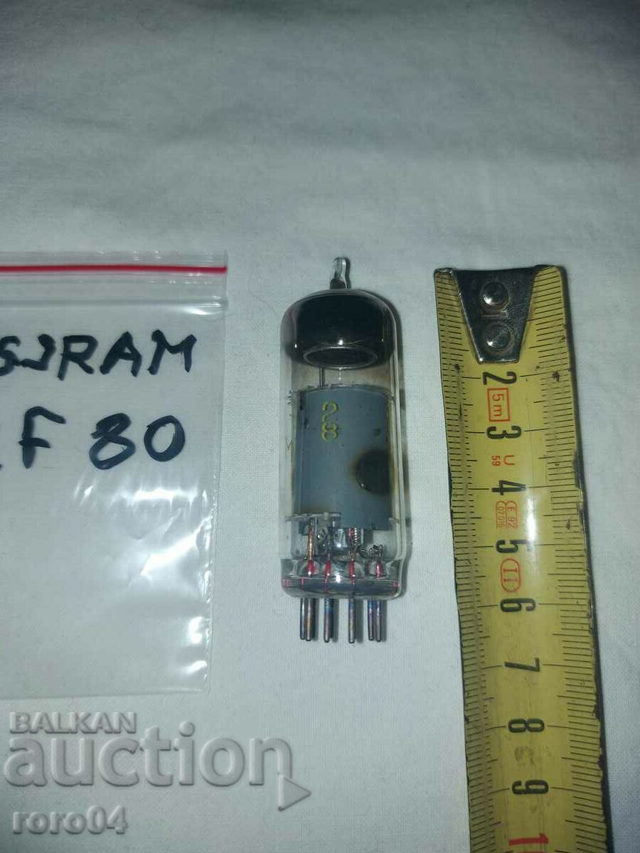 Delivery of RADIO LAMP TUNGSRAM EF 80 - NEW