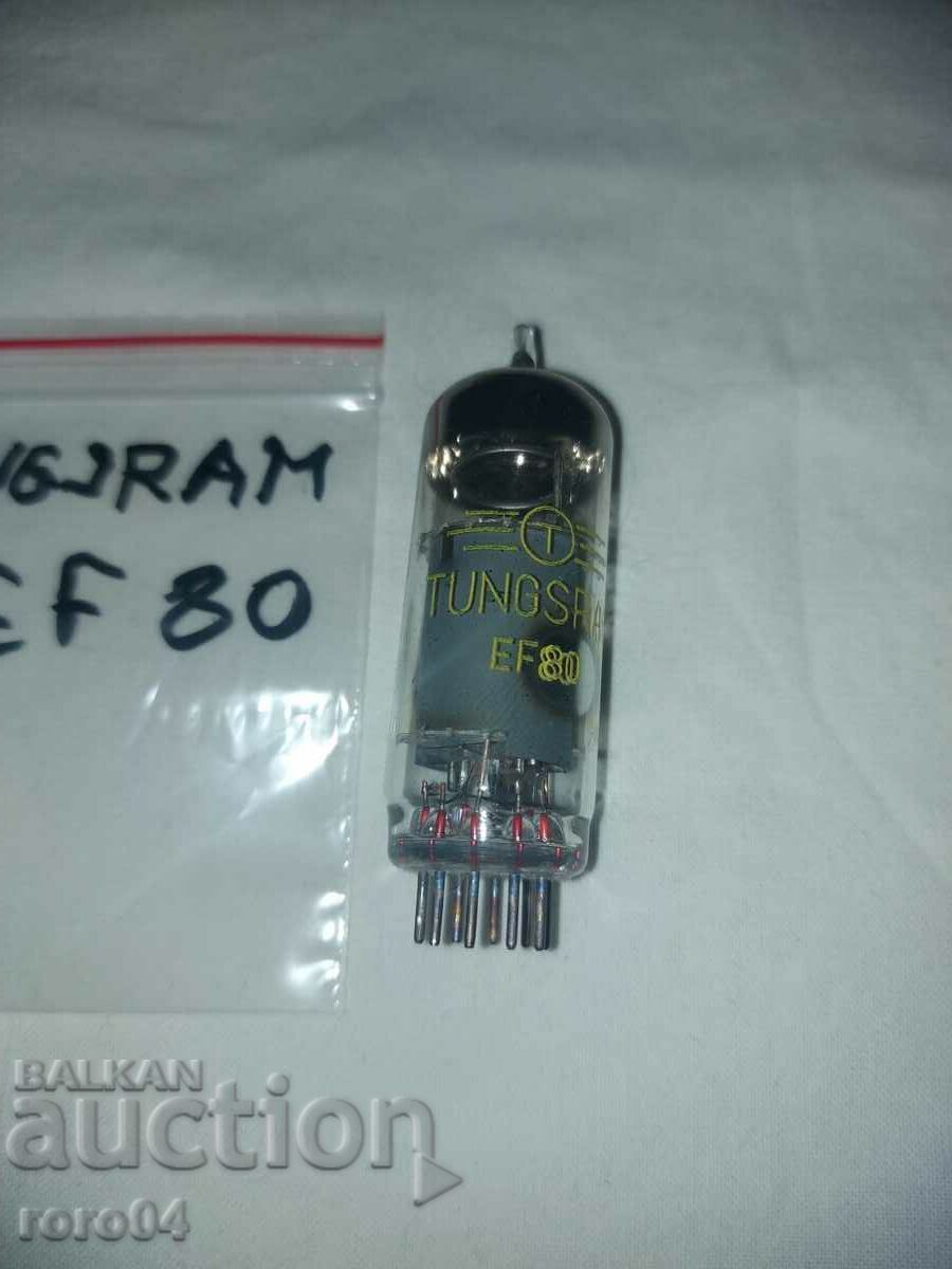 LAMPĂ RADIO TUNGSRAM EF 80 - NOU LAMPĂ RADIO TUNGSRAM EF 80 - NOU