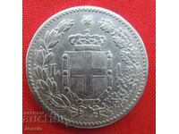 1 Lira 1899 R Italia Argint