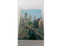 Postcard Gent The Three Towers 1982