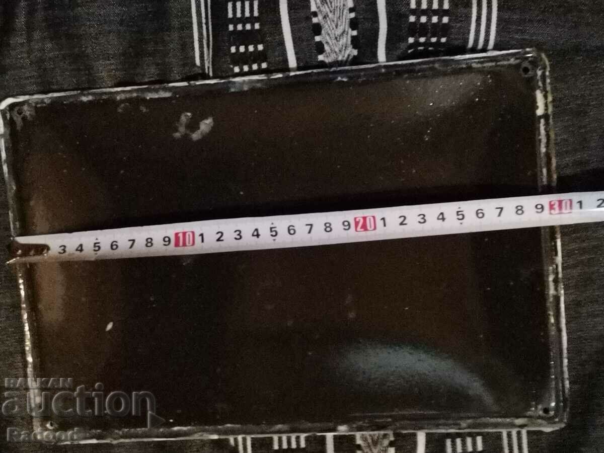 Delivery of Enamelled plate 30/20 Delivery of Enamelled plate 30/20