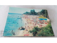 Пощенска картичка Дружба Централният плаж 1978