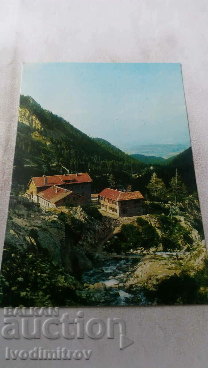 Postcard Pirin Vihren Hut 1980